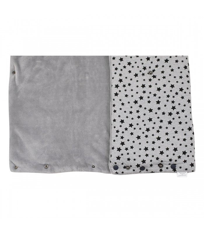 Saco capazo bebe - Detalle botón Black Star Saco capazo bebe - Detalle botón Black Star