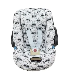 Cybex Aton 5 y Gb Idan - Vista frontal Racoon Town