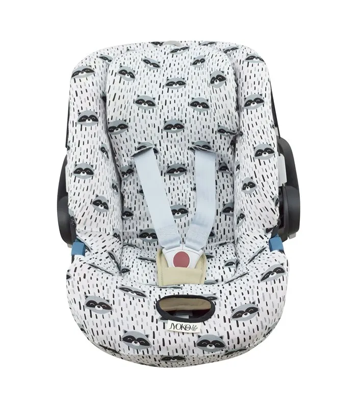 Cybex Aton 5 y Gb Idan - Vista frontal Racoon Town