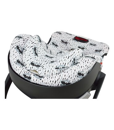 Cybex Aton 5 y Gb Idan - Detalle cabezal Racoon Town