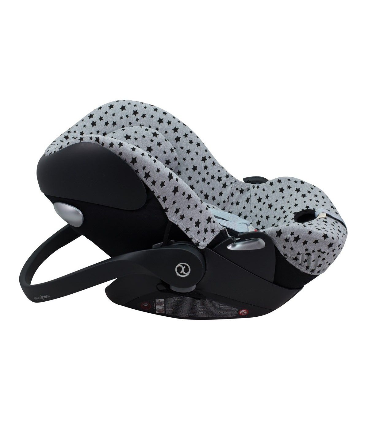 Cybex Cloud Q y Aton M - Vista lateral Black Star