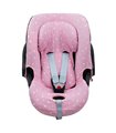 Cybex Cloud Q y Aton M - Vista frontal Pink Sparkles