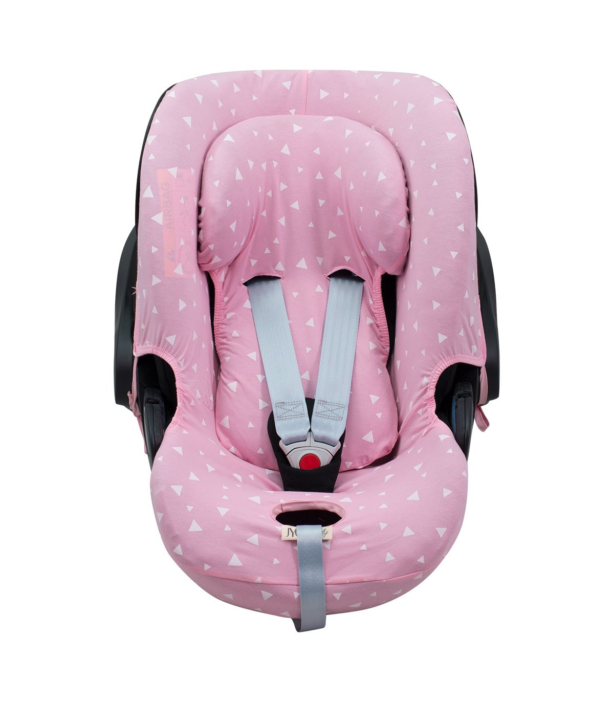 Cybex Cloud Q e Aton M - Vista frontal de brilhos rosa