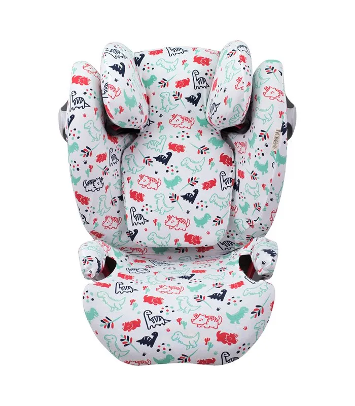 Funda para Cybex Solution M-S-Fix - Vista frontal Dino Party