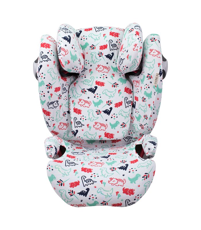 Funda para Cybex Solution M-S-Fix - Vista frontal Dino Party