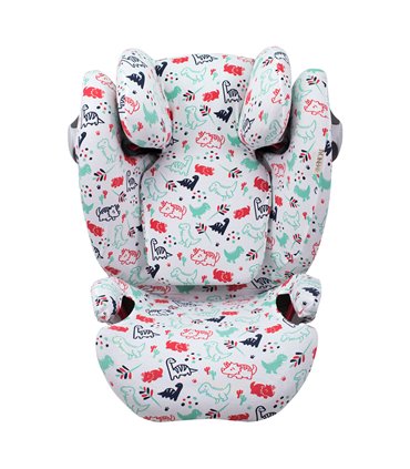 Funda para Cybex Solution M-S-Fix - Vista frontal Dino Party