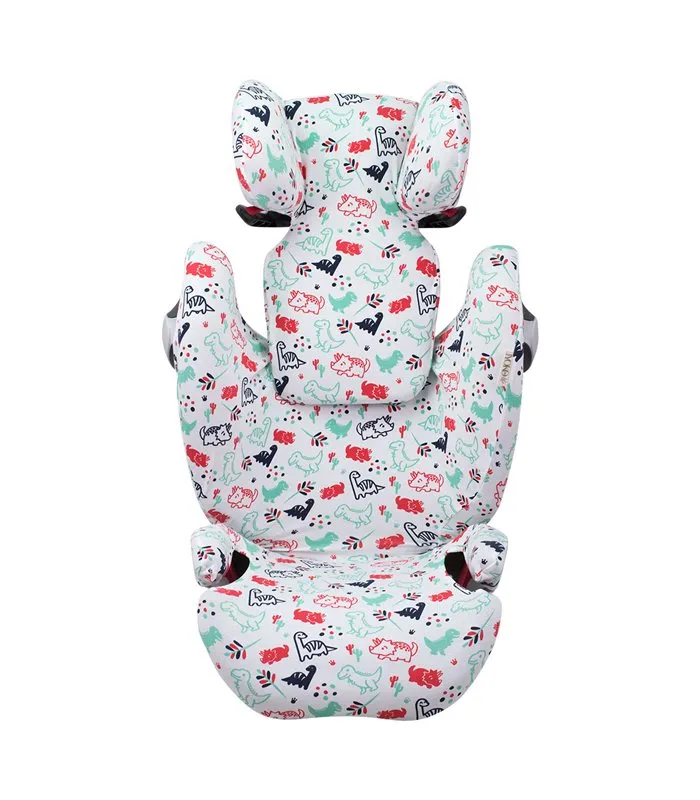 Funda para Cybex Solution M-S-Fix - Vista 3/4 Dino Party