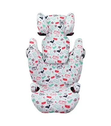 Funda para Cybex Solution M-S-Fix - Vista 3/4 Dino Party