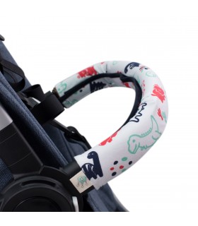Funda protectora cubre asa - Vista lateral Dino party