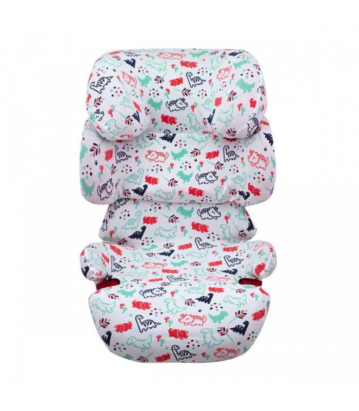 Cybex Solution X - Vista frontal Dino Party