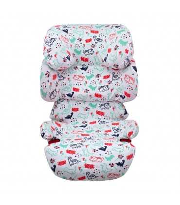Cybex Solution X - Vista frontal Dino Party