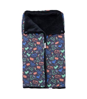 Saco capazo bebe - Vista frontal Happy Dino