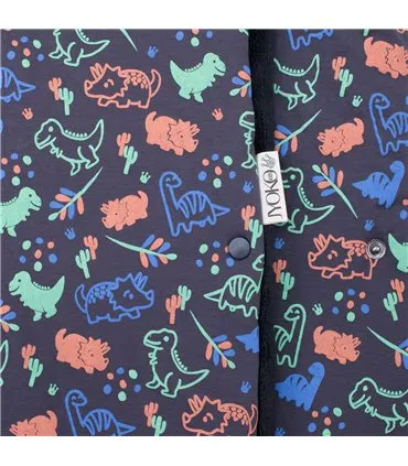 Detalhe da etiqueta Happy Dino