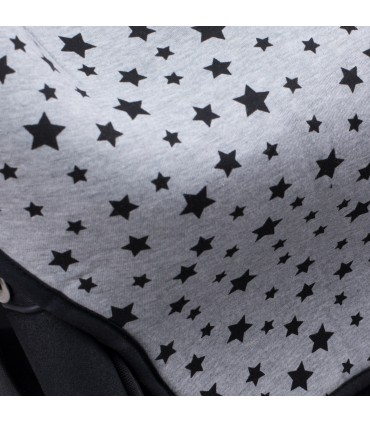 Detalhe estampado estrela preta