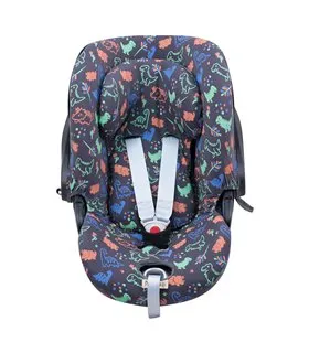 Cybex Cloud Q y Aton M - Vista frontal Happy Dino