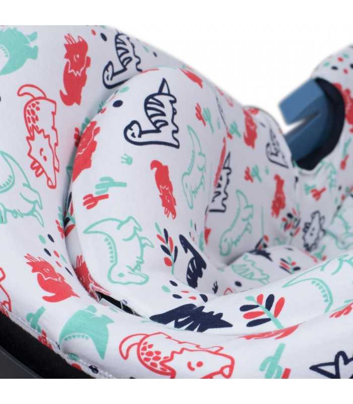 Cybex Aton 5 y Gb Idan - Detalle cabezal Dino Party
