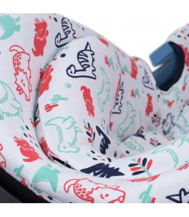 Cybex Aton 5 y Gb Idan - Detalle cabezal Dino Party