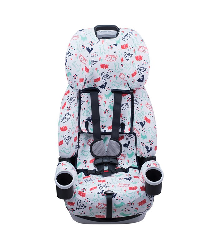 vista frontal desdobrada Dino Party