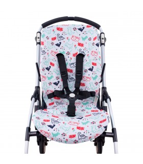 Bugaboo Bee 3, 5 e Plus - Vista frontal da Dino Party