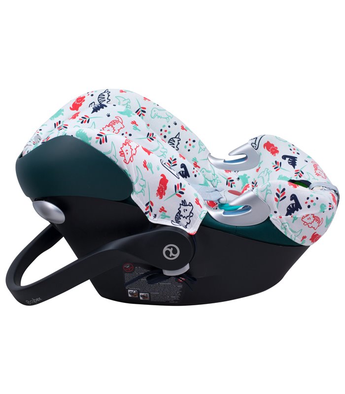 Cybex Aton Q - Vista lateral Dino Party Cybex Aton Q - Vista lateral Dino Party