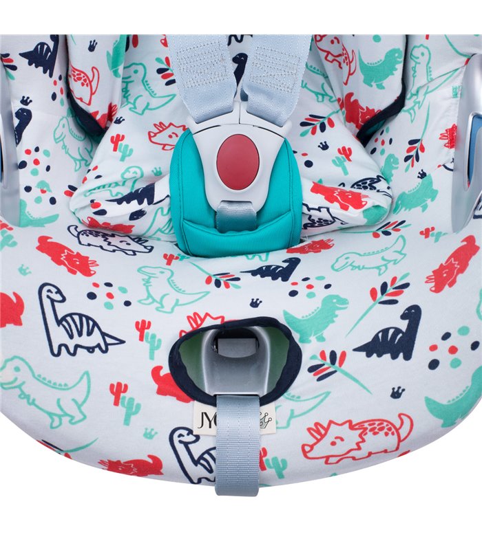 Cybex Aton Q - Detalle ojal Dino Party Cybex Aton Q - Detalle ojal Dino Party