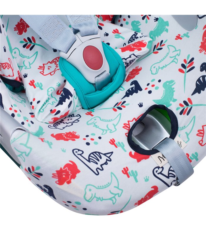 Cybex Aton Q - Detalle inferior Dino Party Cybex Aton Q - Detalle inferior Dino Party