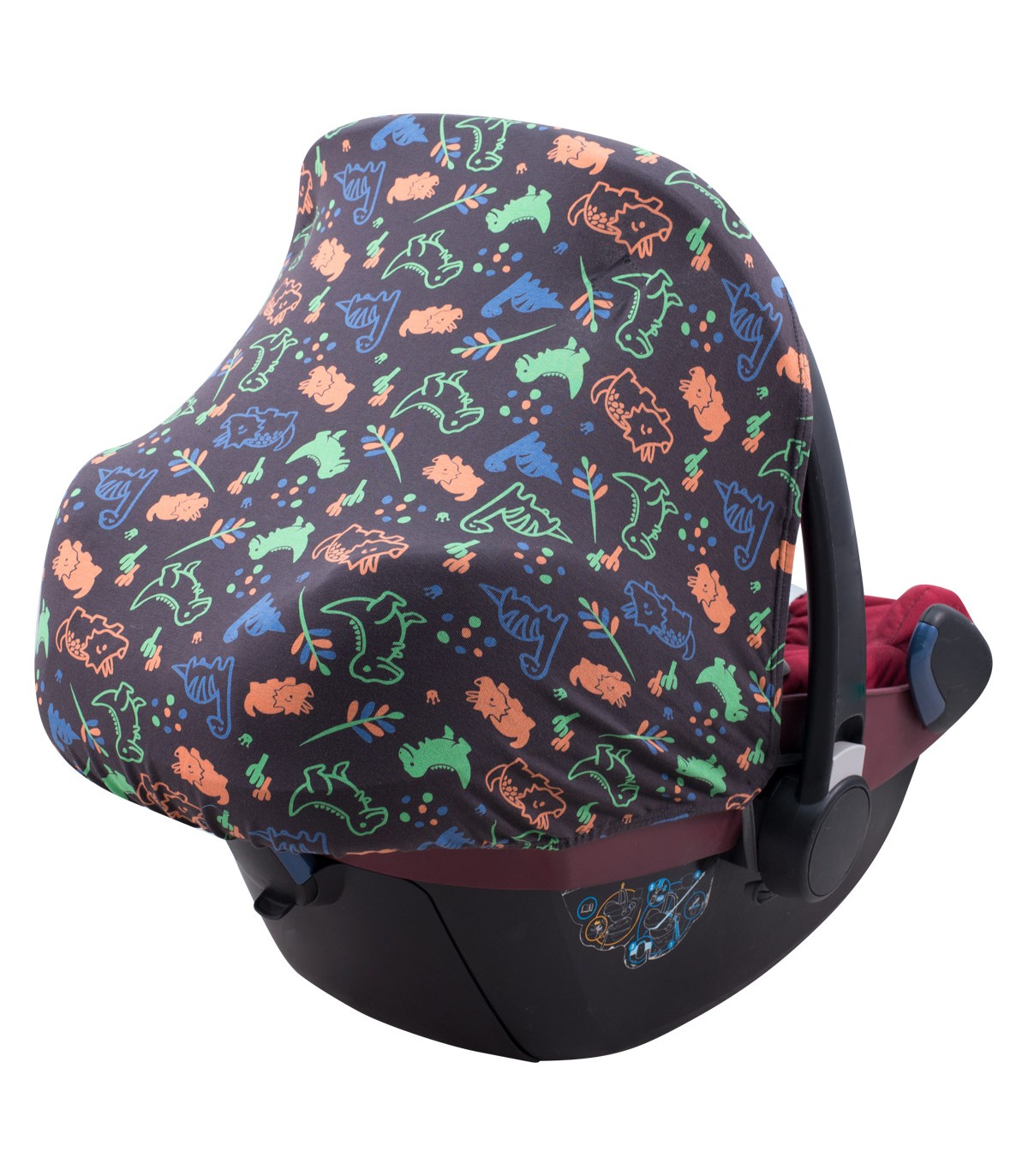 Maxi cosi Pebble y Bebe confort - Vista 3/4 trasera Happy Dino