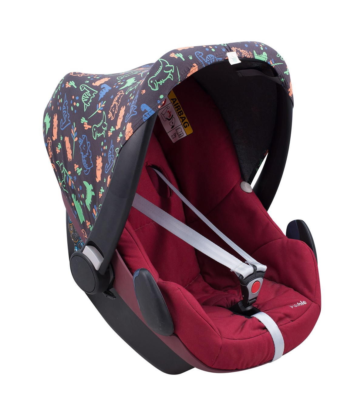 Maxi cosi Pebble y Bebe confort - Vista 3/4 Happy Dino