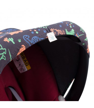 Maxi cosi Pebble and Baby conforto - detalhe de velcro Happy Dino