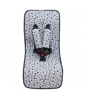 Colchoneta silla paseo - Vista frontal Black Star