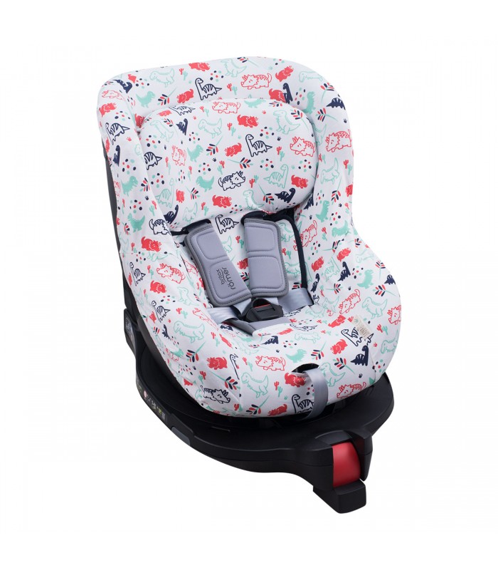 Romer Dualfix I-size - Vista 3/4 Dino party Romer Dualfix I-size - Vista 3/4 Dino party
