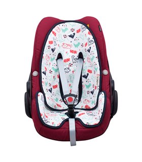 Silla coche bebe - Vista frontal Dino Party
