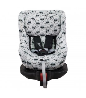 &nbsp;Romer Dualfix I-size&nbsp; - Vista frontal Racoon Town