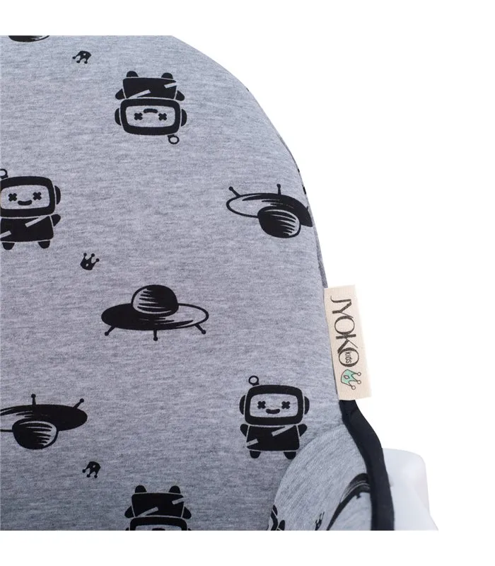 trona ikea -Detalle etiqueta Robot Space