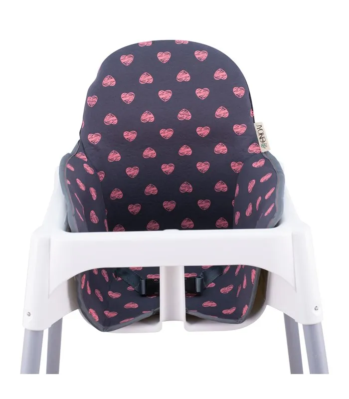 Cadeira alta ikea - Fluor Heart vista frontal