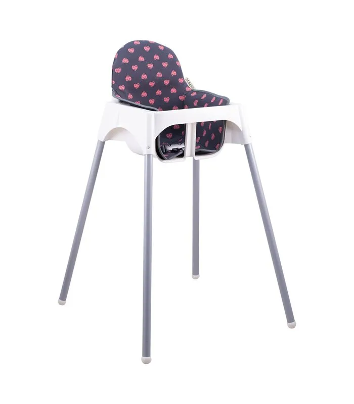 Cadeira alta ikea - Vista 3/4 Fluor Heart