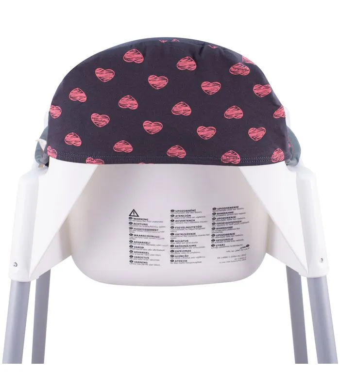 Cadeira alta ikea - vista traseira Fluor Heart