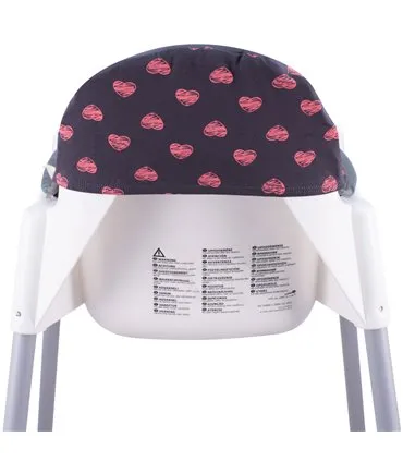Cadeira alta ikea - vista traseira Fluor Heart
