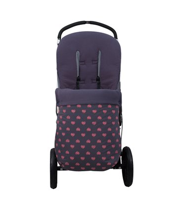 Saco silla paseo - Vista en cochecito Fluor Heart