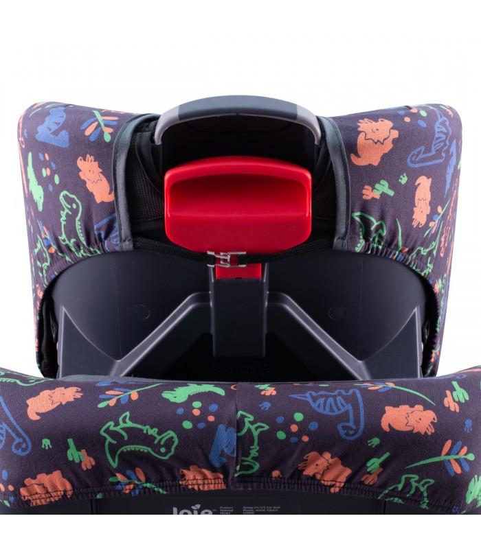 Vista traseira do Dino feliz