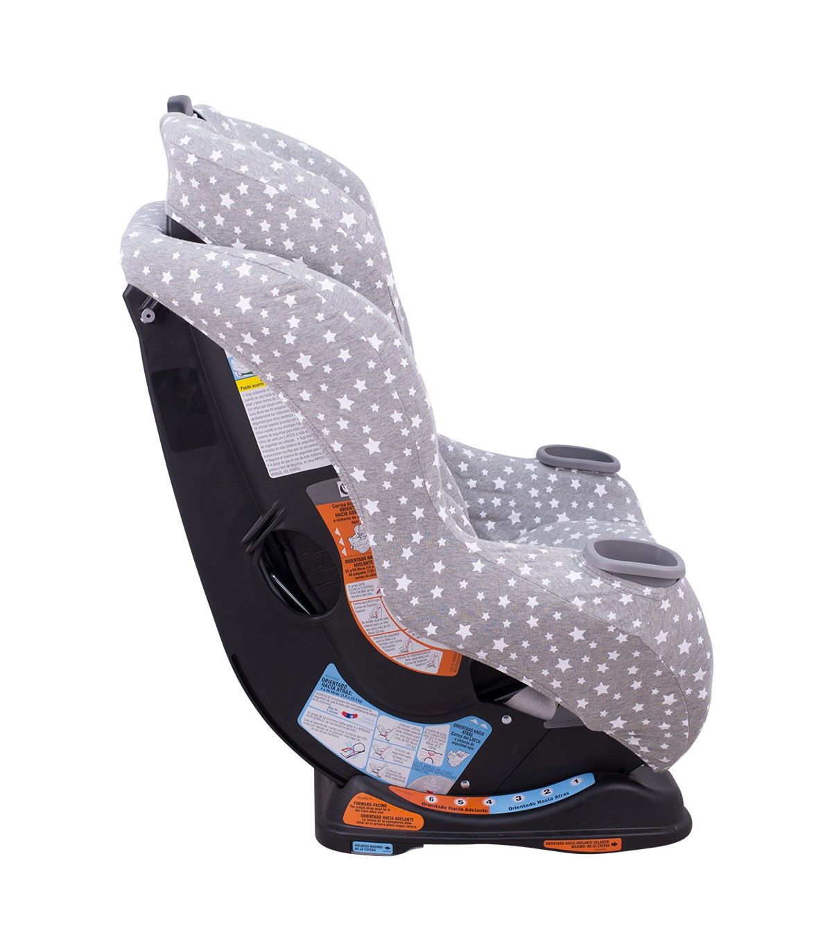 Graco Extend2fit - Vista lateral estrela branca