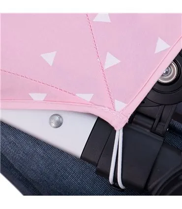 Burro Bugaboo - Detalhe Lateral Brilhante Rosa