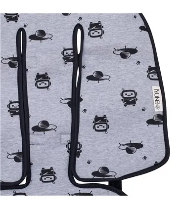 Quinny Moodd, Stokke, Cybex Priam - Detalle estampado Robot Space