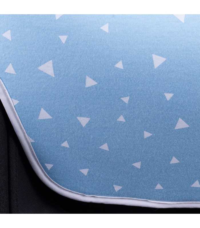 Detalhe inferior de brilhos azuis
