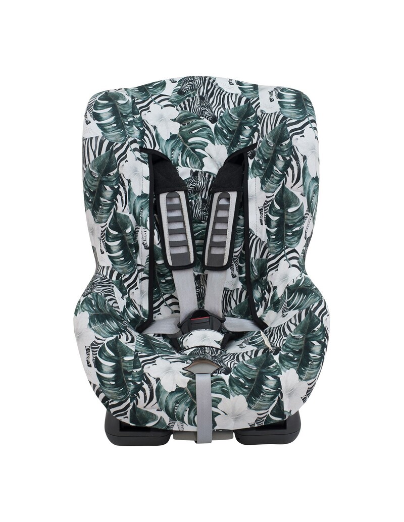 Funda silla coche universal - Vista frontal Zebras