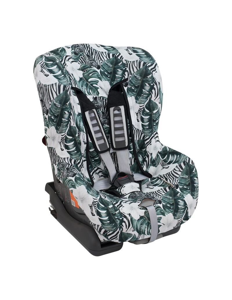 Funda silla coche universal - Vista 3/4 Zebras