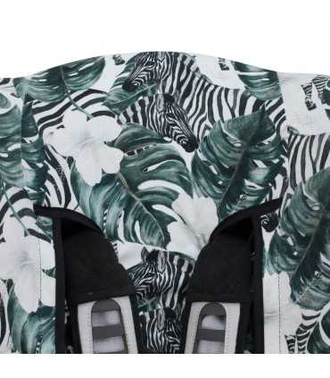 Funda silla coche universal - Detalle superior Zebras