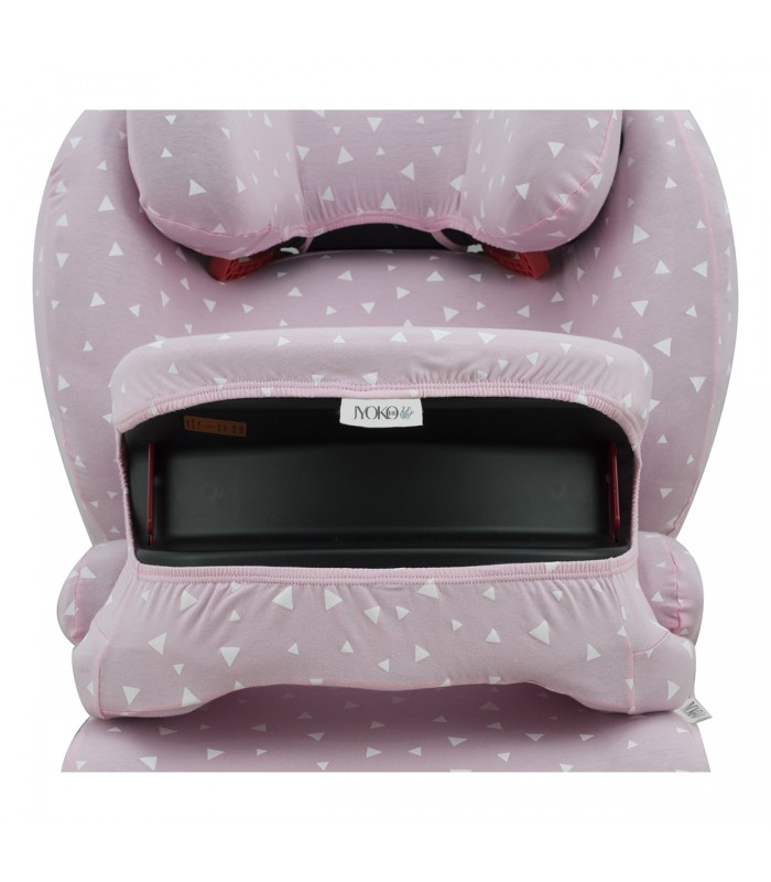 recaro monza nova is - Vista frontal con retenedor Pink Sparkles recaro monza nova is - Vista frontal con retenedor Pink Sparkles