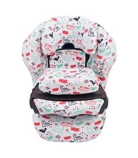 Cybex Juno Fix - Vista frontal Dino Party