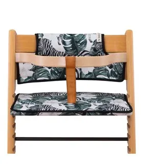 Stokke Tripp trapp - Vista frontal con retenedor Zebra